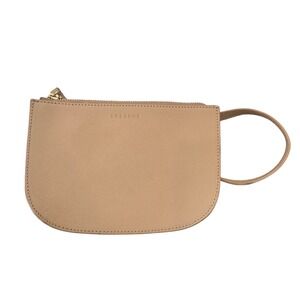 Lo & Sons Waverley Convertible Crossbody Bag Leather Wristlet Tan Minimalist